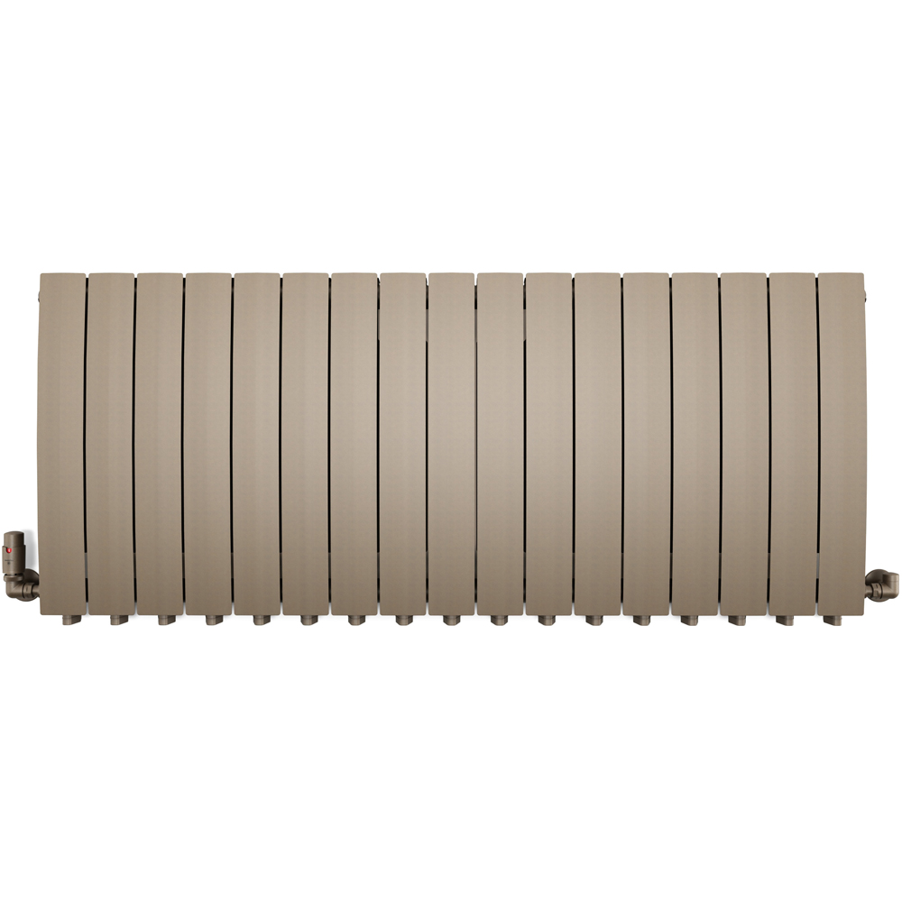 Terma Bergamo 6530BTU Quartz Mocha 17 Section Radiator 590 x 1360mm Image 3
