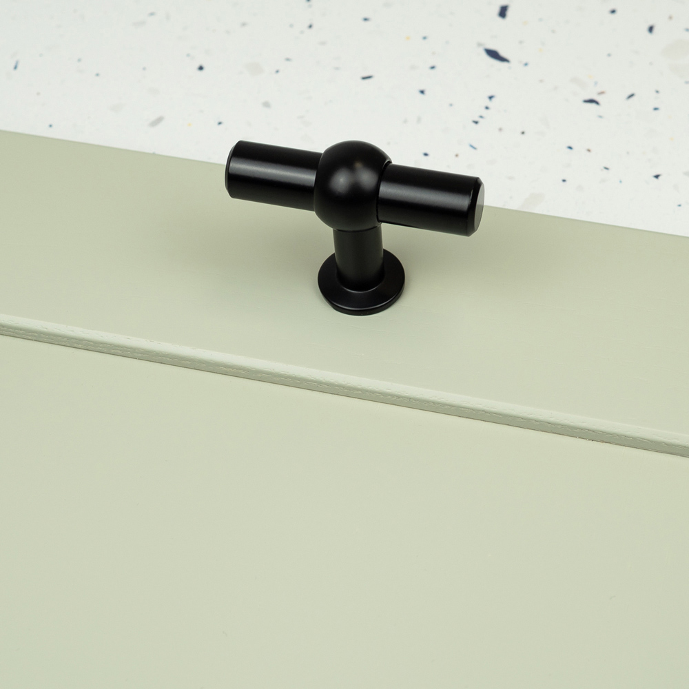 Handle & Home Matt Black T-Knob 60mm Image 3
