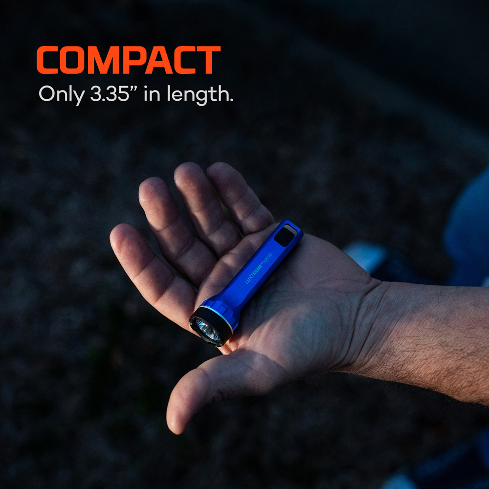 Nebo Luxtreme Nano 420 Lumens Blue Compact Long-Range EDC Flashlight Image 7