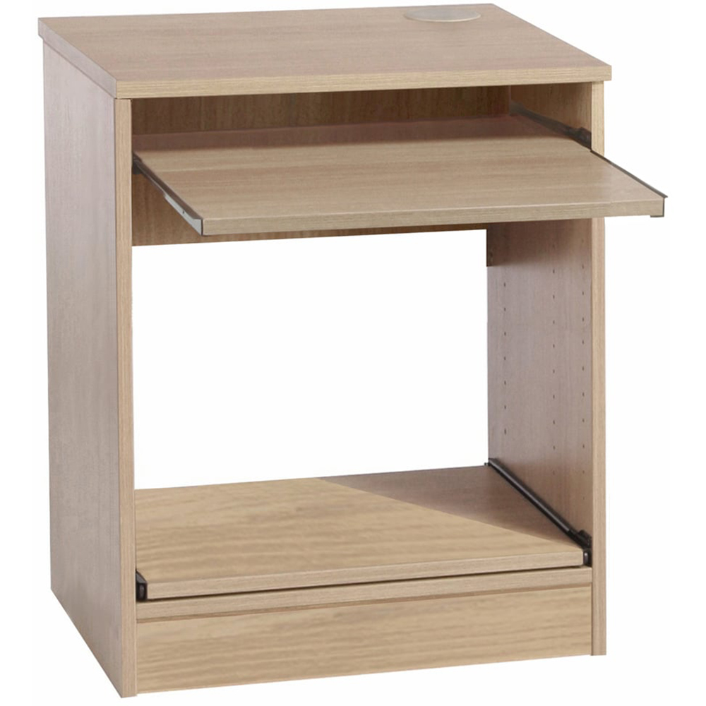 R White Cabinets Printer Desk Stand Brown Image 2