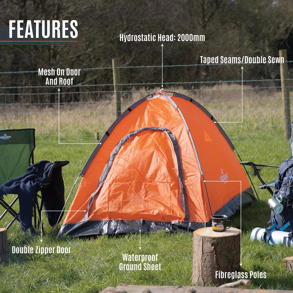 Milestone Camping Festival Dome Tent Image 3