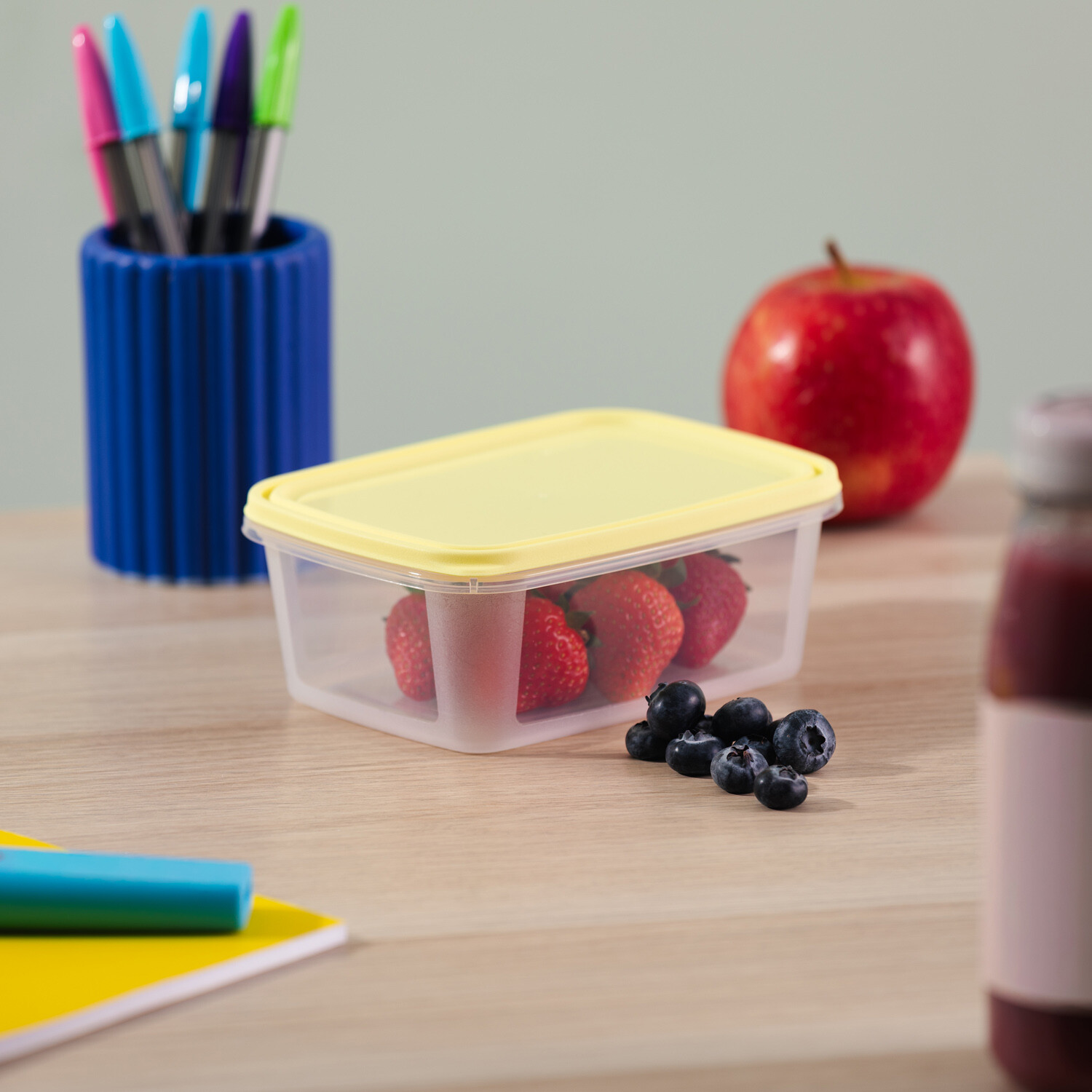 Pack of 5 Wham Food Boxes Yellow Image 2