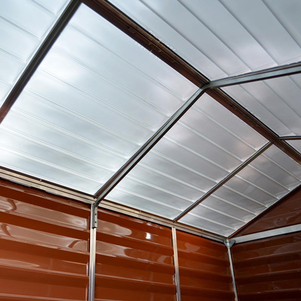Palram Canopia SkyLight 6 x 5ft Double Door Amber Shed Image 3