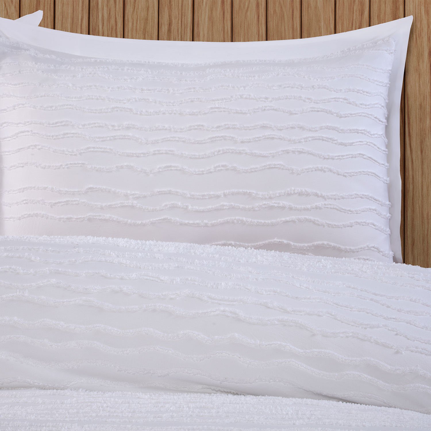 Marina Tufted Duvet Set - White / Double Image 2
