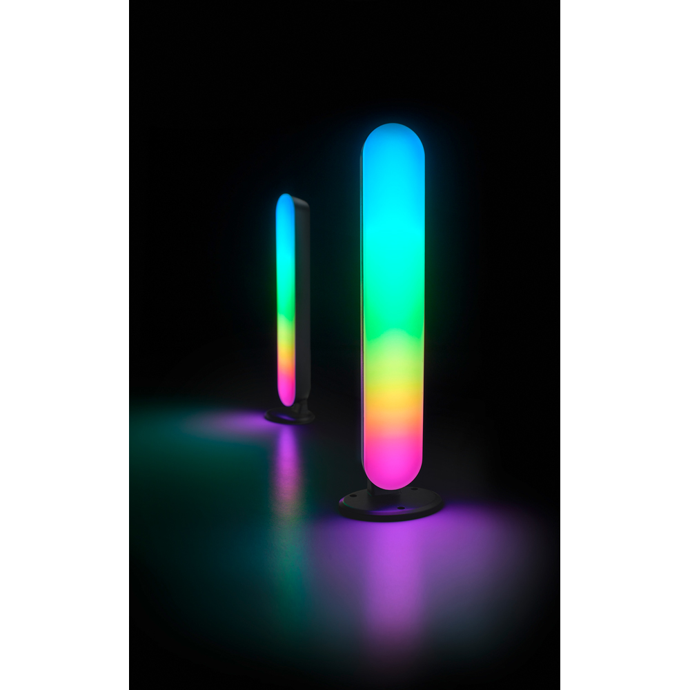 TRIO Game Black Integrated LED Gaming Table Lamp 2 Pack Image 2