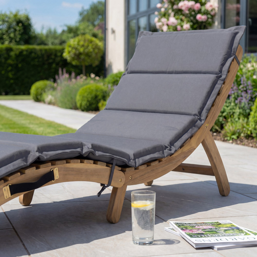 Artemis Home Solara Curve Grey Sun Lounger Image 2