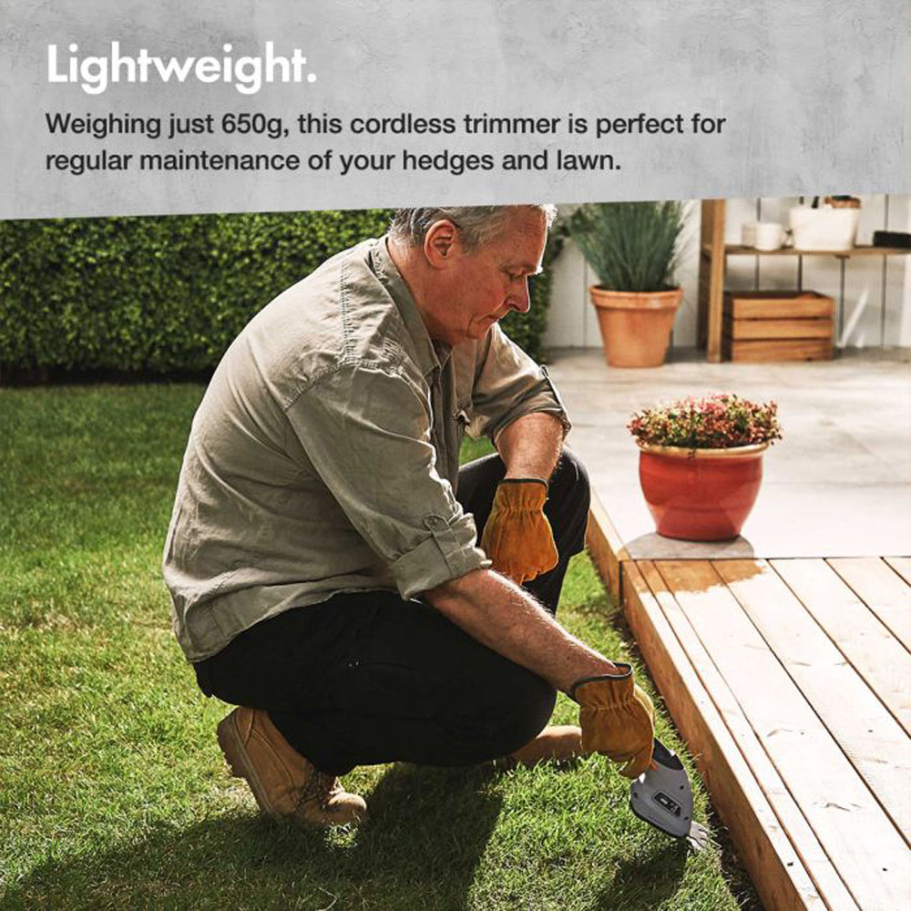 VonHaus 19379RG 2 in 1 Cordless Trimmer and Edger 3.6V Image 5