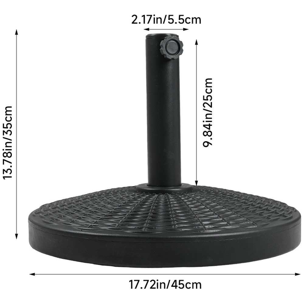 Living and Home Radiating Effect Heavy Duty Round Umbrella Base 20kg Image 6