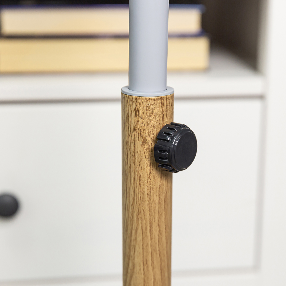 Russell Hobbs Grey and Wood Effect Scandi Pedestal Fan 16 inch Image 4
