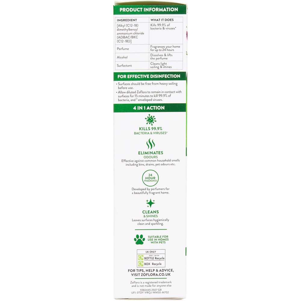 Zoflora All Purpose Concentrated Disinfectant Country Garden Image 4