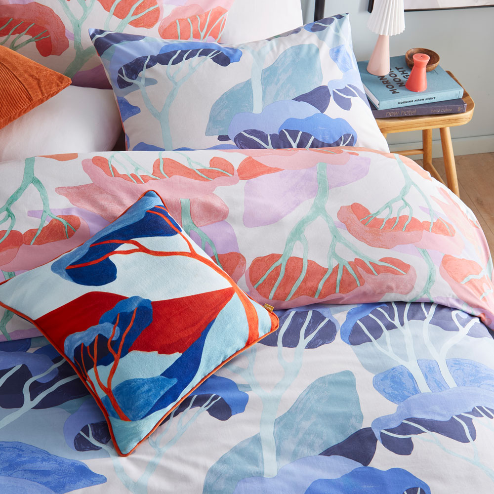 furn. D'Azure Double Multicolour Abstract Duvet Cover Set Image 2