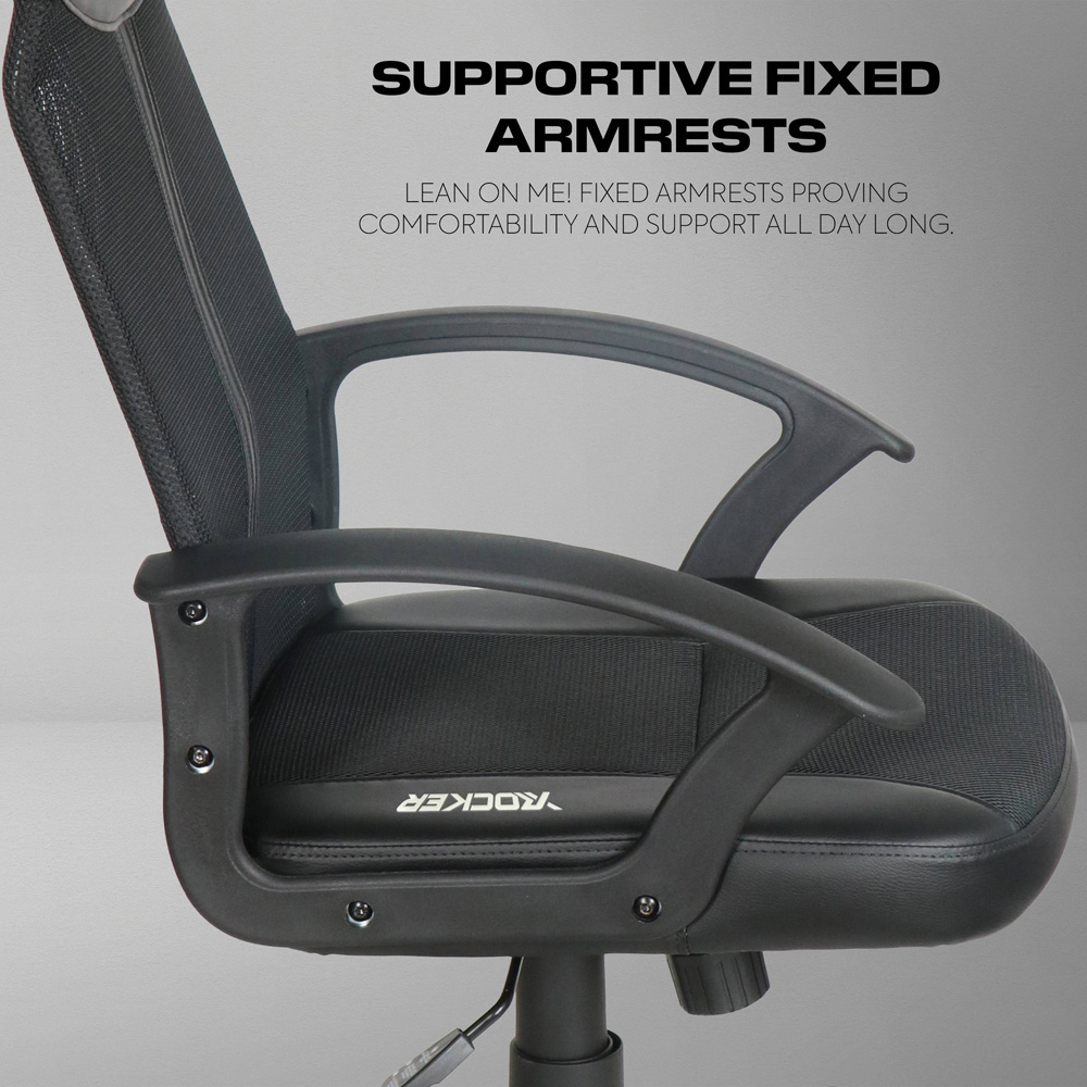 X Rocker Vanguard Mesh Height Adjustable Gaming Chair with Padded Headrest Image 6