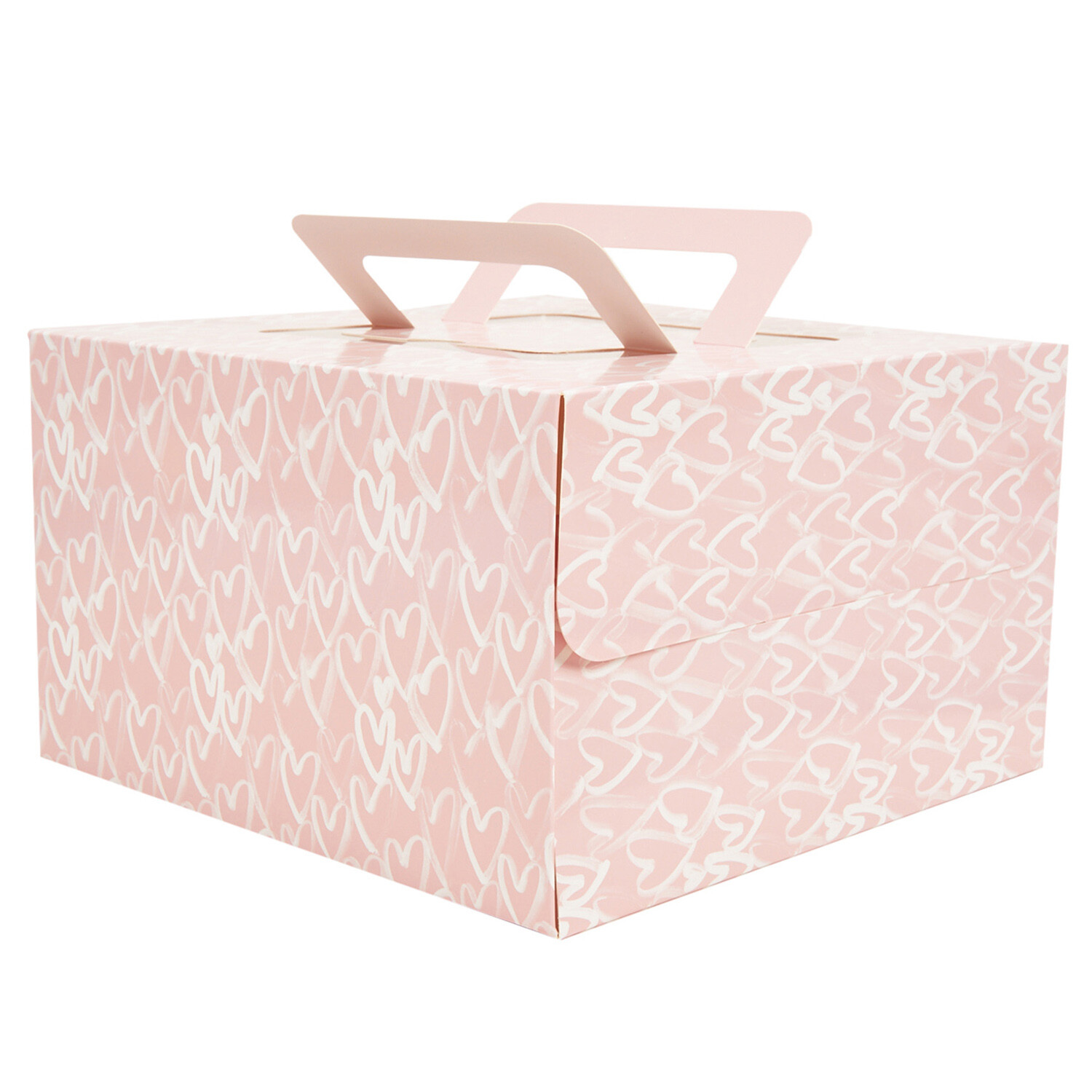 Pack of 2 Hearts Cake Boxes - Pink Image 4