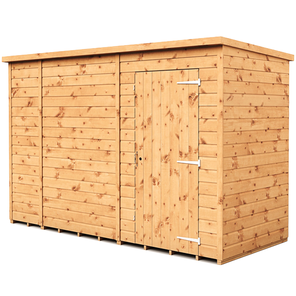 Empire Sheds 10 x 4ft Tongue and Groove Wooden Pent Garden Shed Image 1