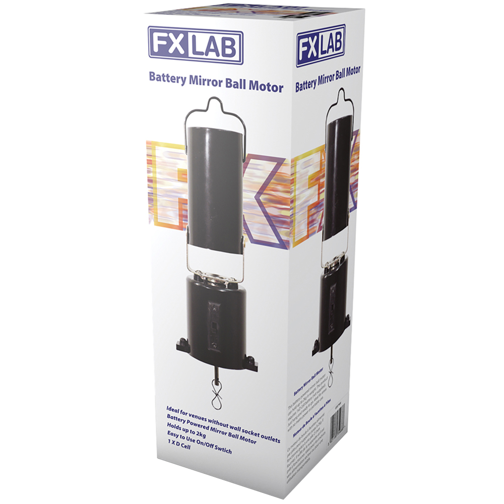 FX Lab Black Battery Mirror Ball Motor Image 3