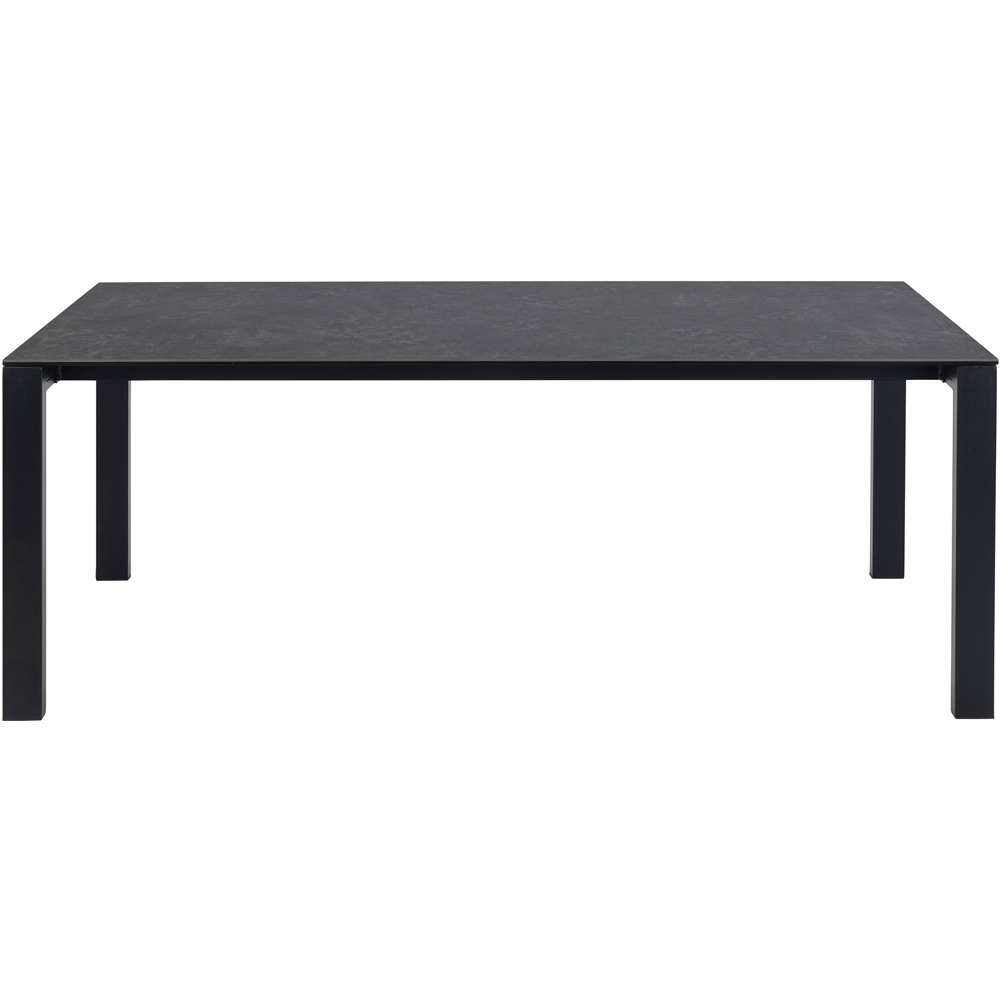 Florence Brentford Ceramic 6 Seater Dining Table Matt Black Image 3