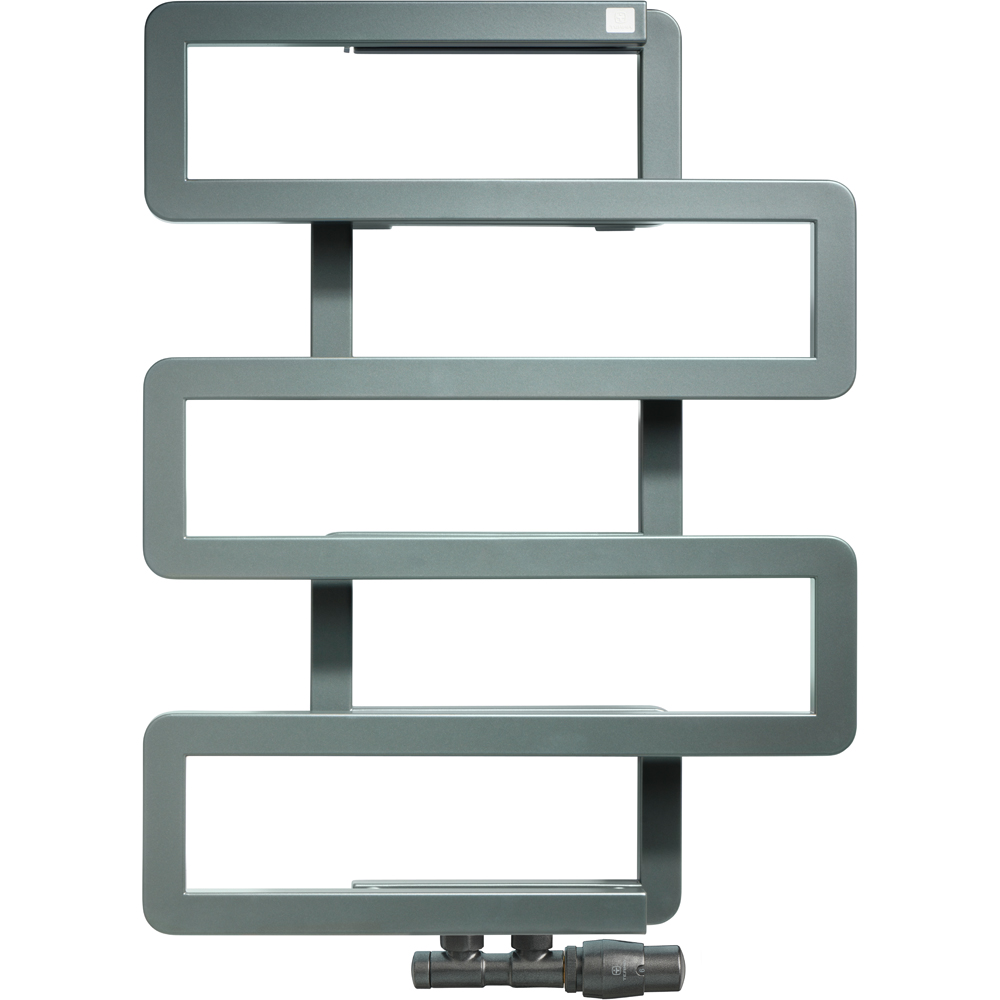 Terma Bookie Storm Sky Grey Heated Towel Rail 655 x 500mm Image 4