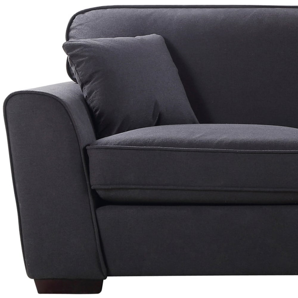 Chelsea 3 Seater Charcoal Fabric Sofa Image 3