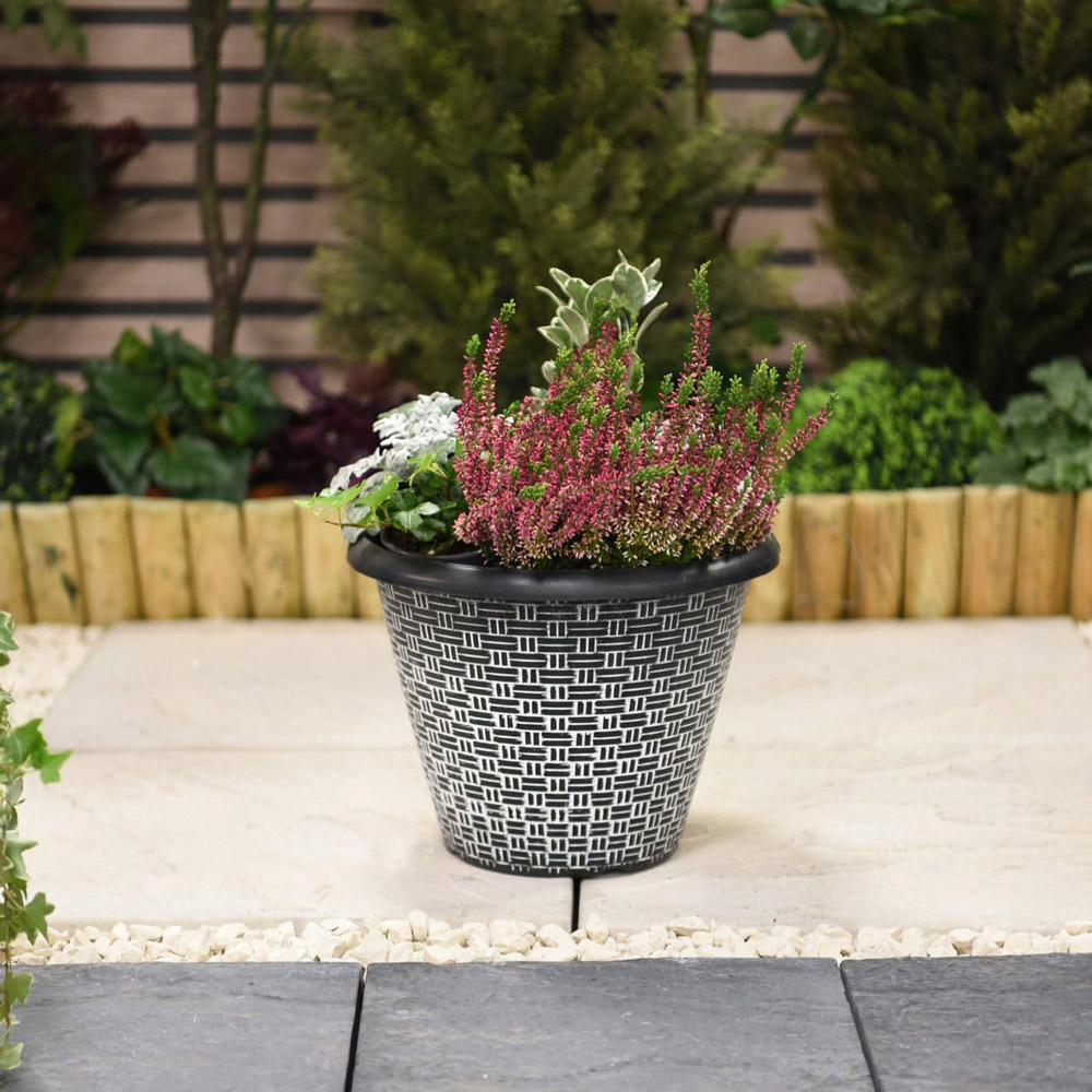 Garden Gear Weave Effect Planter 30.5cm Image 2