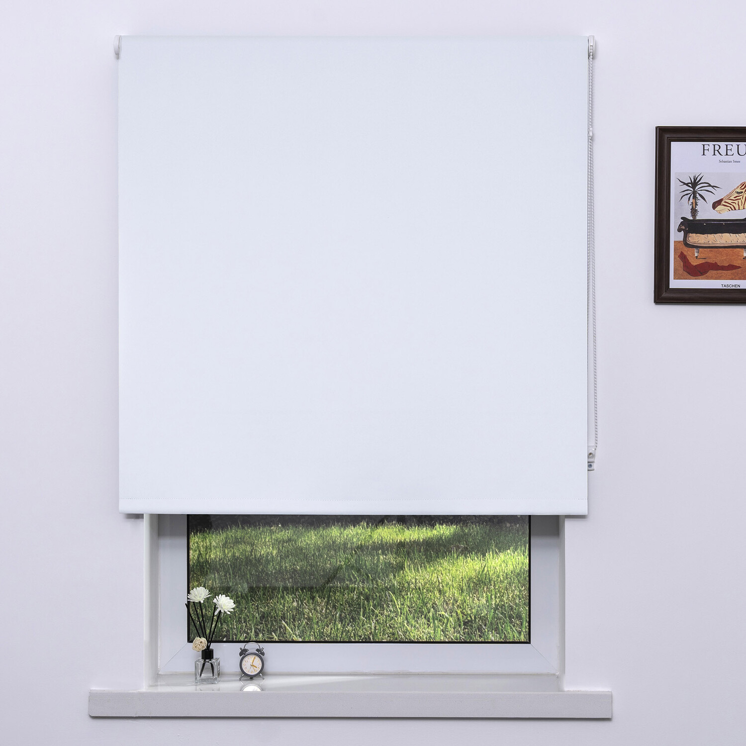 Plain Blackout Blinds - White / 180cm Image 1