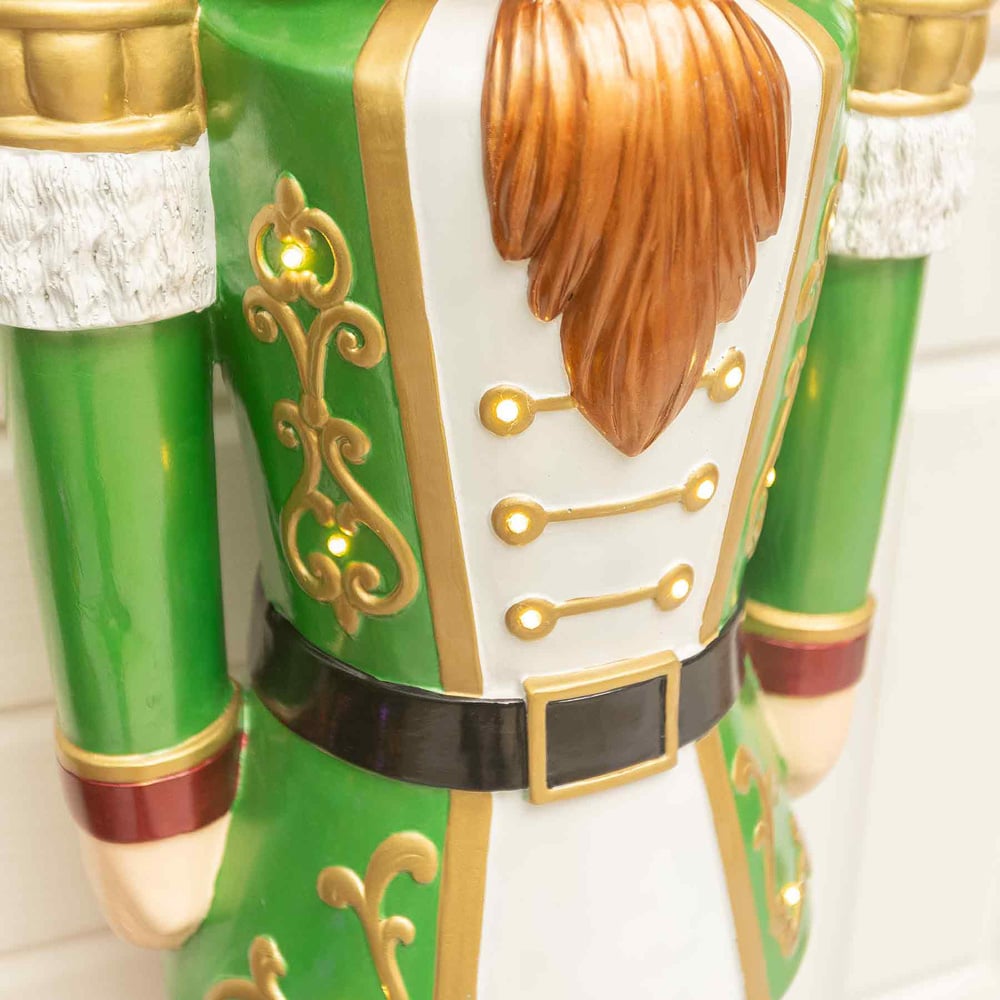 The Christmas Centre Red White and Green LED Lights Traditional Nutcracker Soldier 5.5ft Image 6