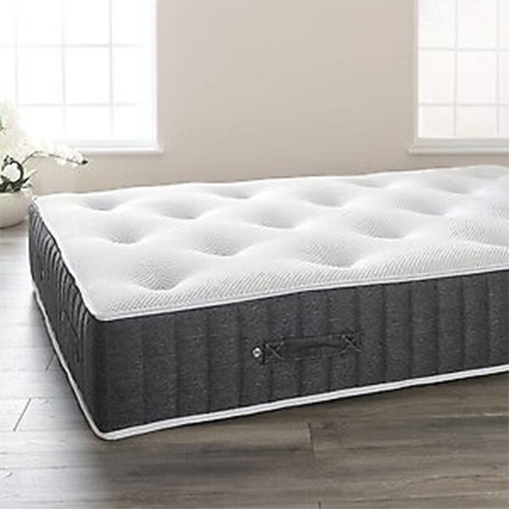 Comfy Living King Size Grey Pocket Sprung Memory Foam Glitzy Mattress Image 2
