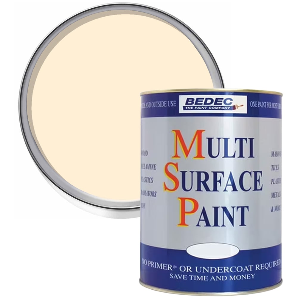 Bedec Magnolia Gloss Multi Surface Paint 750ml Image 1