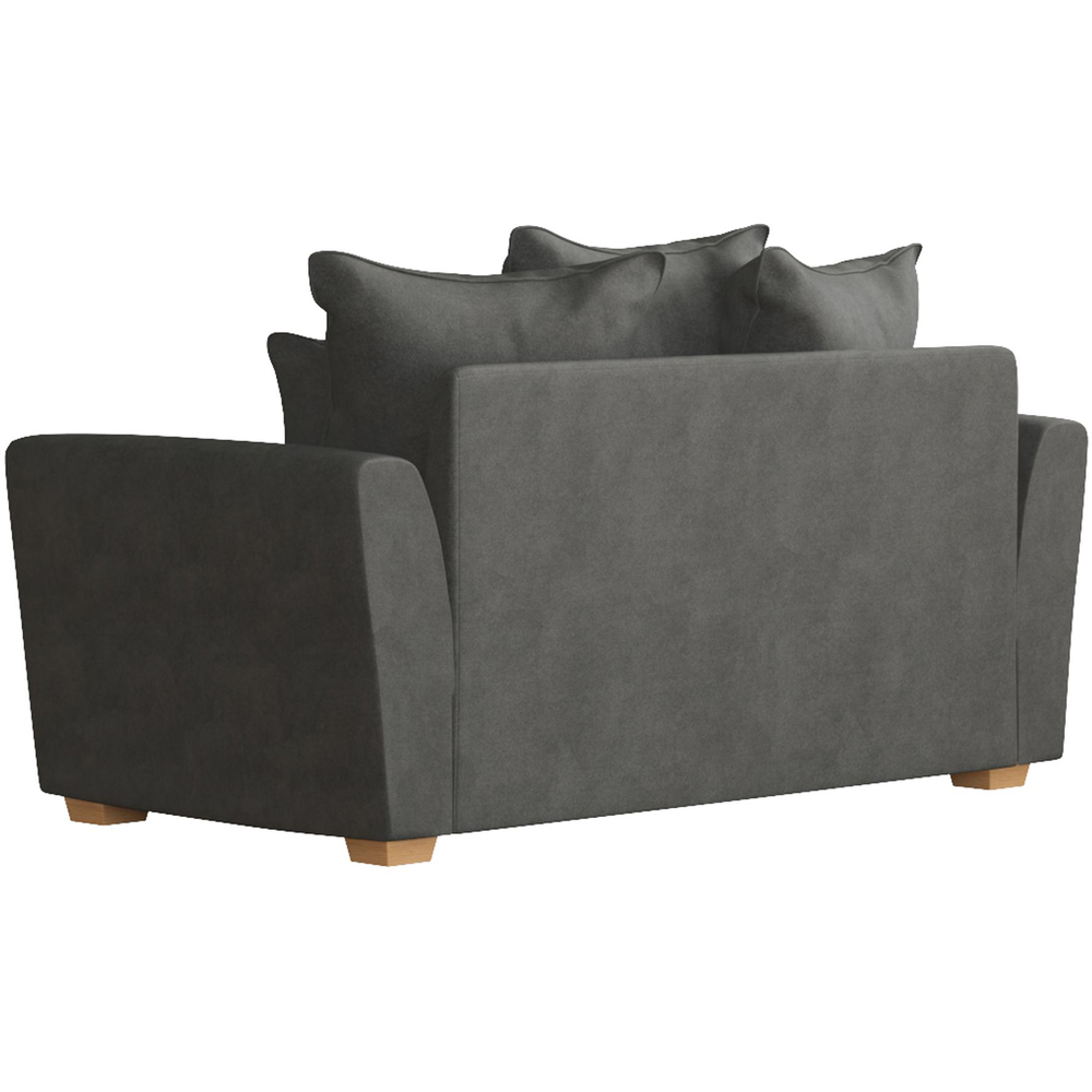 Wendleberry 2 Seater Steel Plush Velvet Scatter Back Sofa Image 4