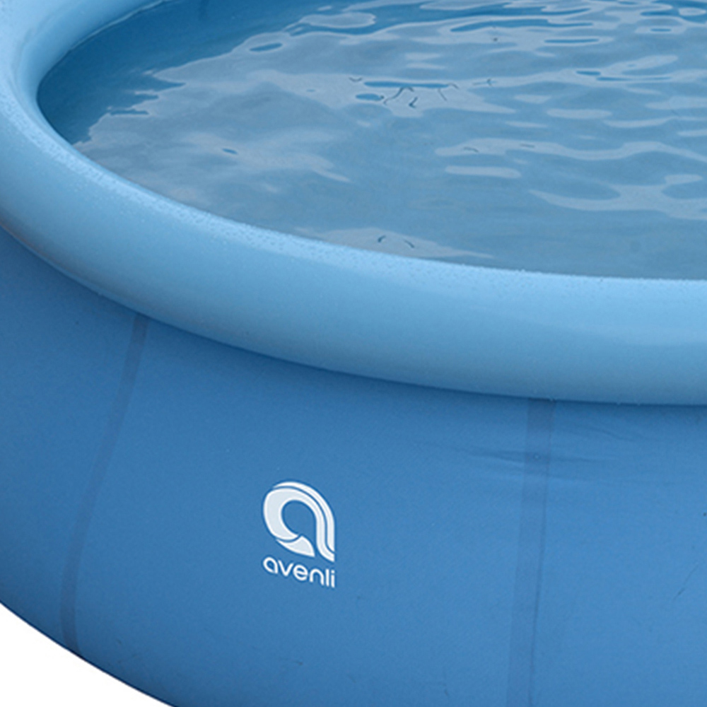 Living and Home Light Blue Inflatable PVC Swimming Pool 300 x 300 x 76cm Image 3