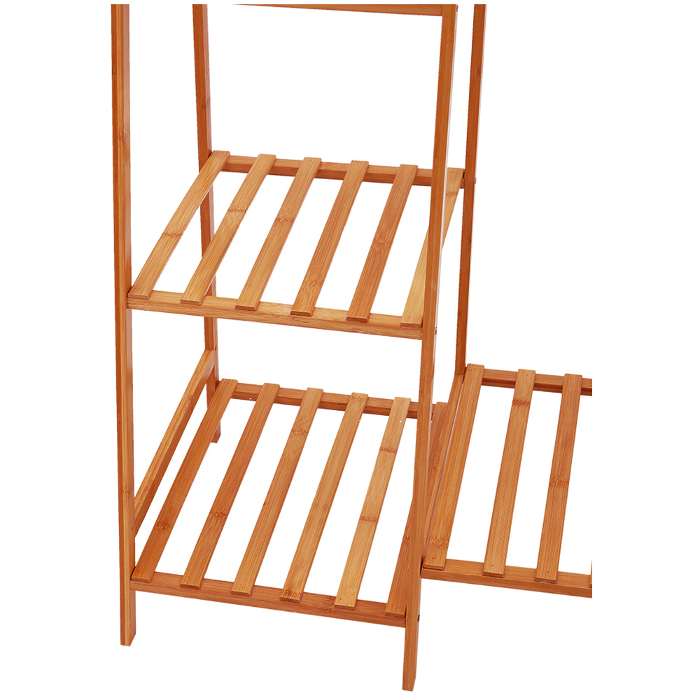 Living and Home Brown Bamboo Garment Rack Image 4