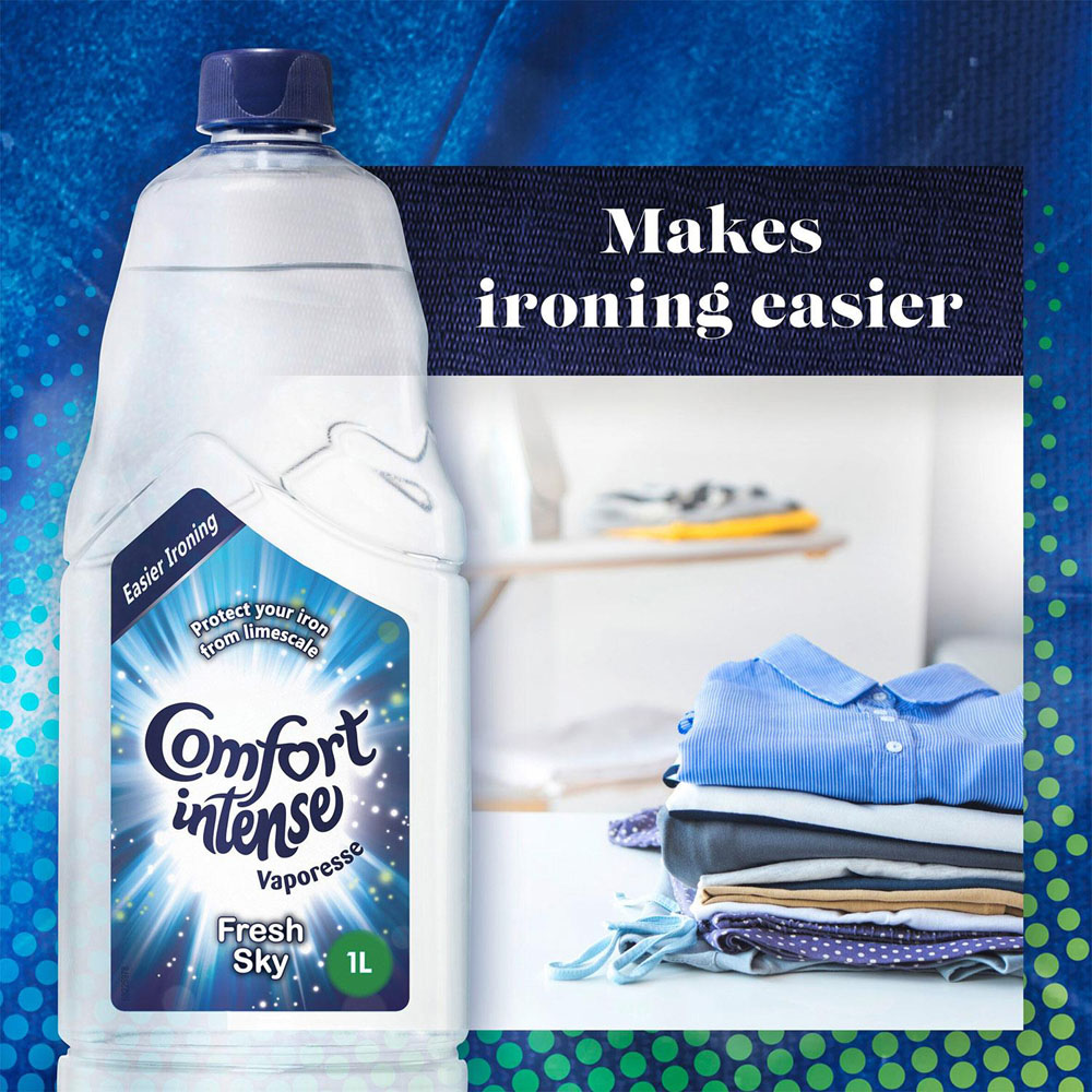 Comfort Intense Vaporesse Fresh Sky Ironing Water 1L 2 Pack Image 6