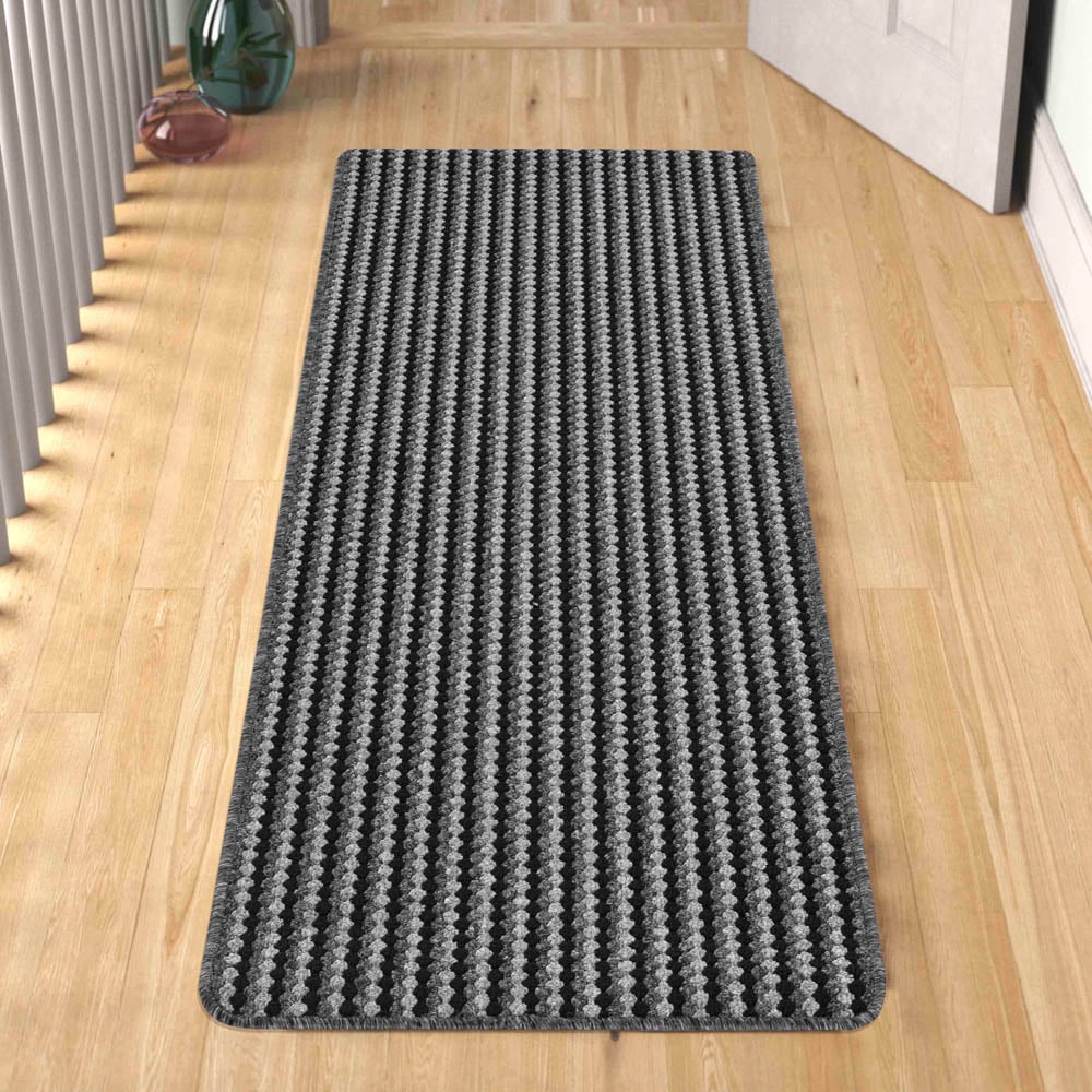 Desire Rugs Eden Anthracite Non Slip Door Mat 57 x 120cm Image 6