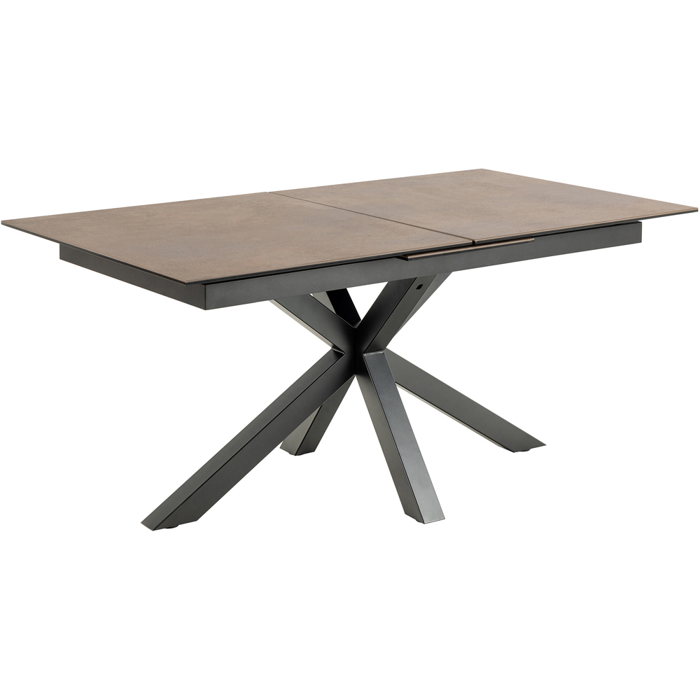 Florence Heaven Ceramic 8 Seater Extendable Dining Table Rusty Brown Image 2