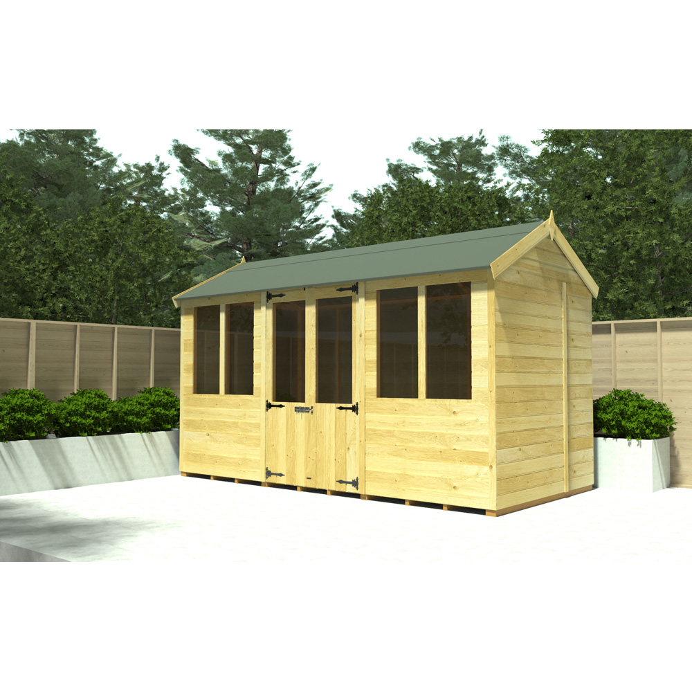 DIY Sheds 14 x 7ft Tongue and Groove Timber Apex Summerhouse Image 2