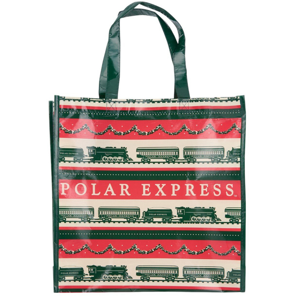 Assorted Polar Express Shopper Bag Blue or Red Image 4