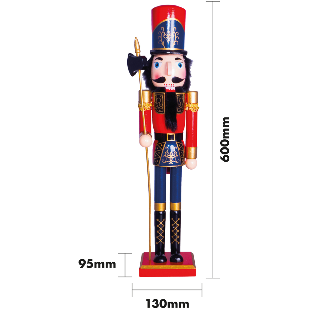 St Helens Multicolour Classic Wooden Nutcracker Soldier 60cm Image 7