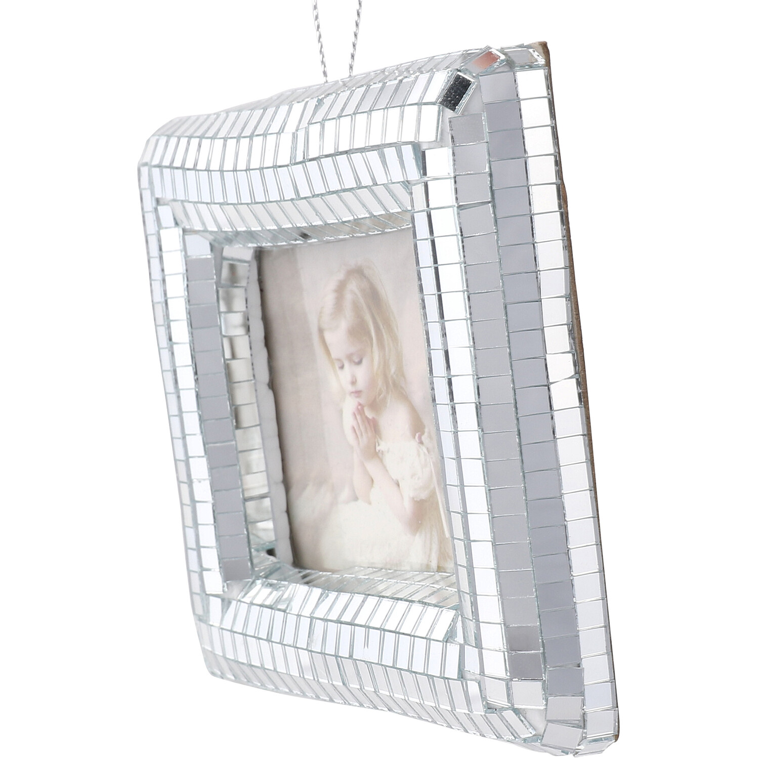 Disco Hanging Photo Frame - Silver Image 4