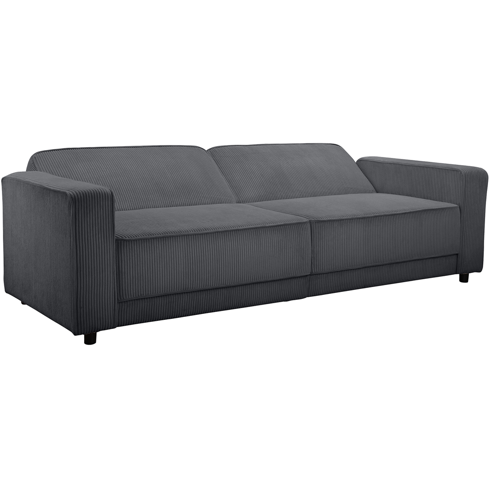 Dorel Allie 3 Seater Anthracite Corduroy Sofa Bed Image 4