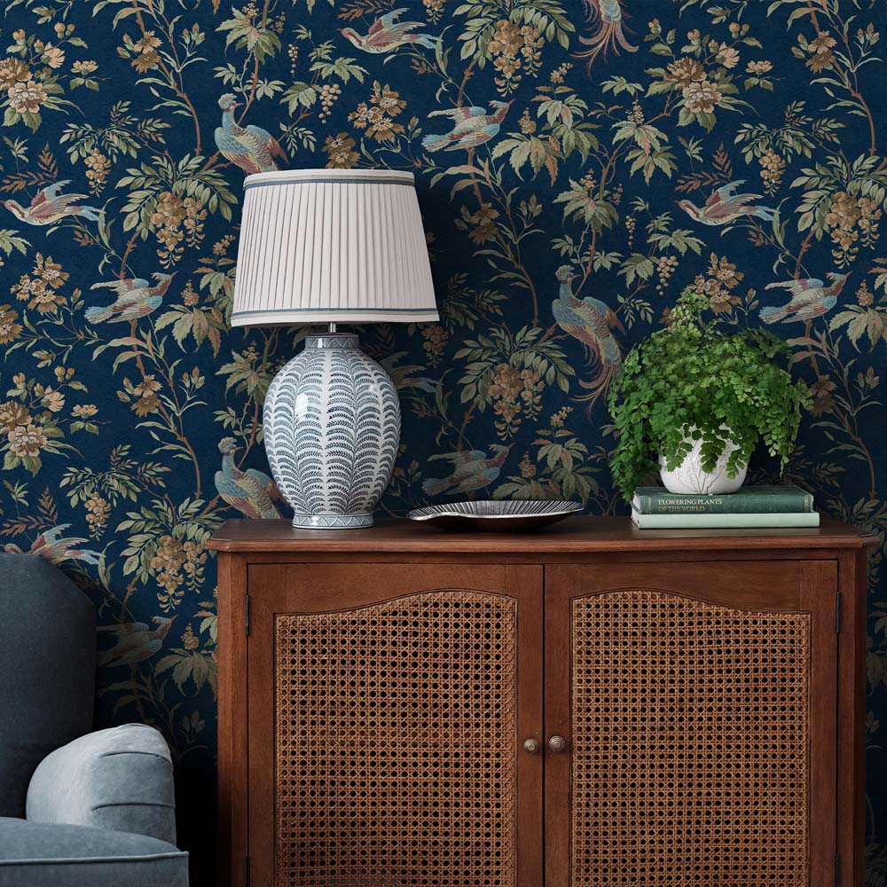 Laura Ashley Attleton Midnight Wallpaper Image 3