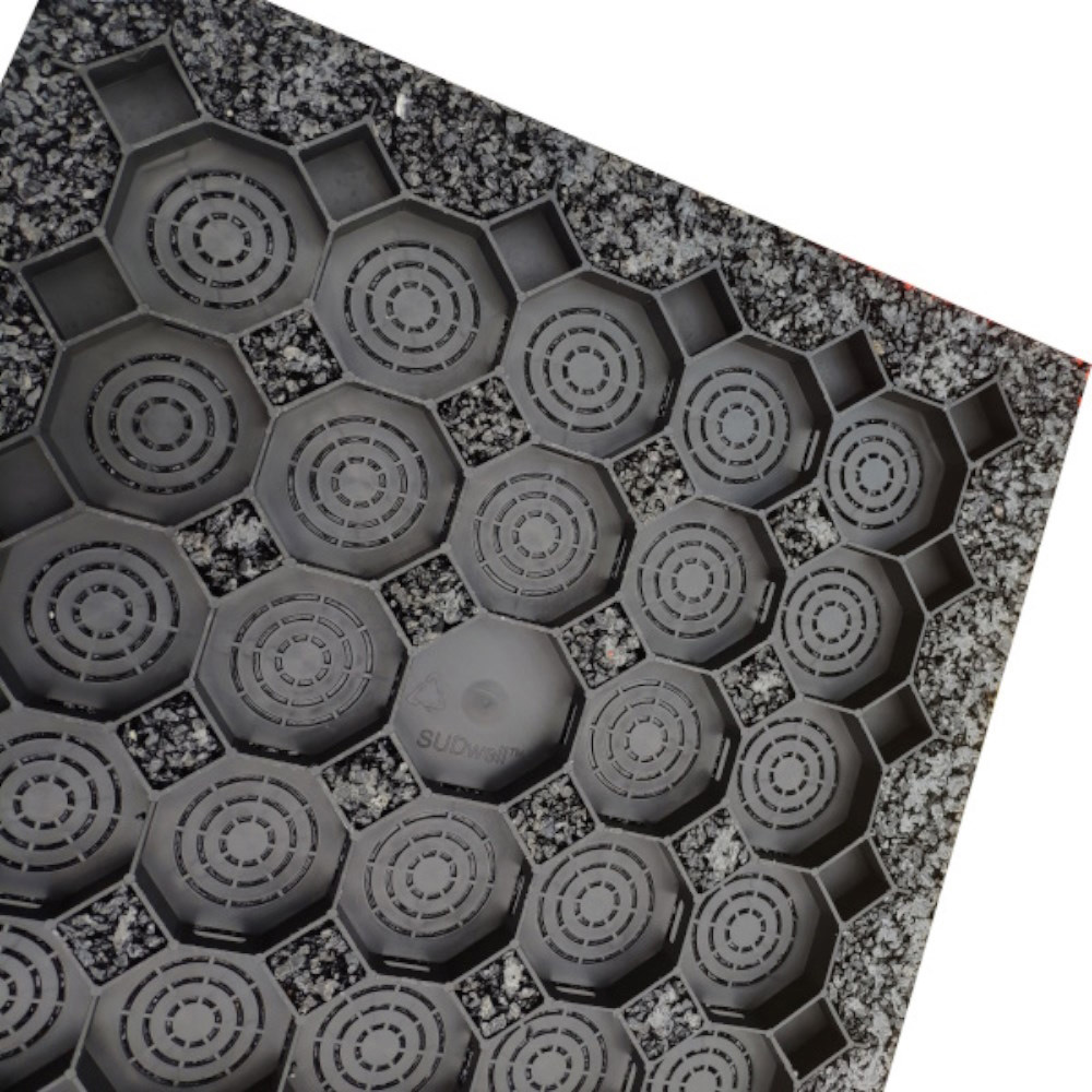 SUDwell Mixed Colour Eco Rubber Paving Tile 80 Pack Image 3