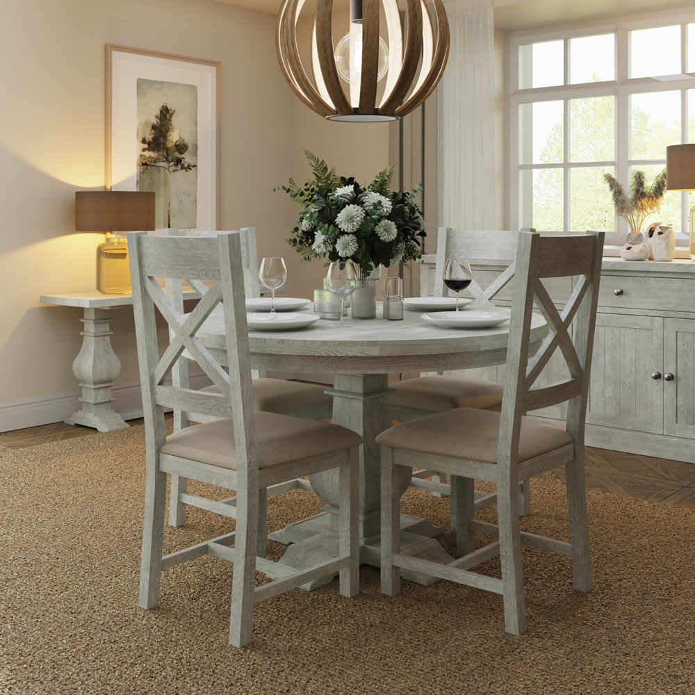 FWStyle Bowood Set of 2 Reclaimed Pine Dining Chairs Image 5