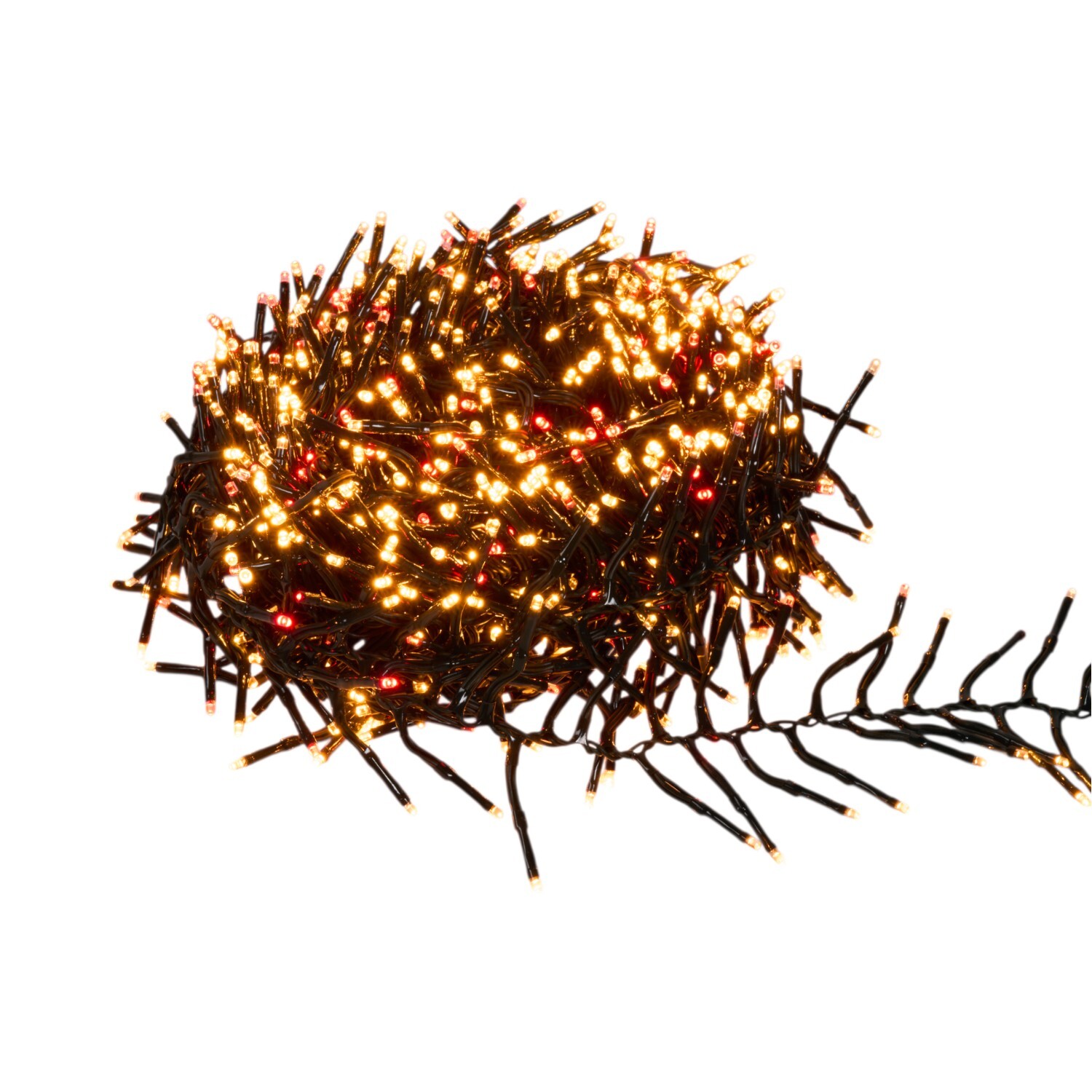 Cluster LED Light Chain Red and Gold 2000 Image 5