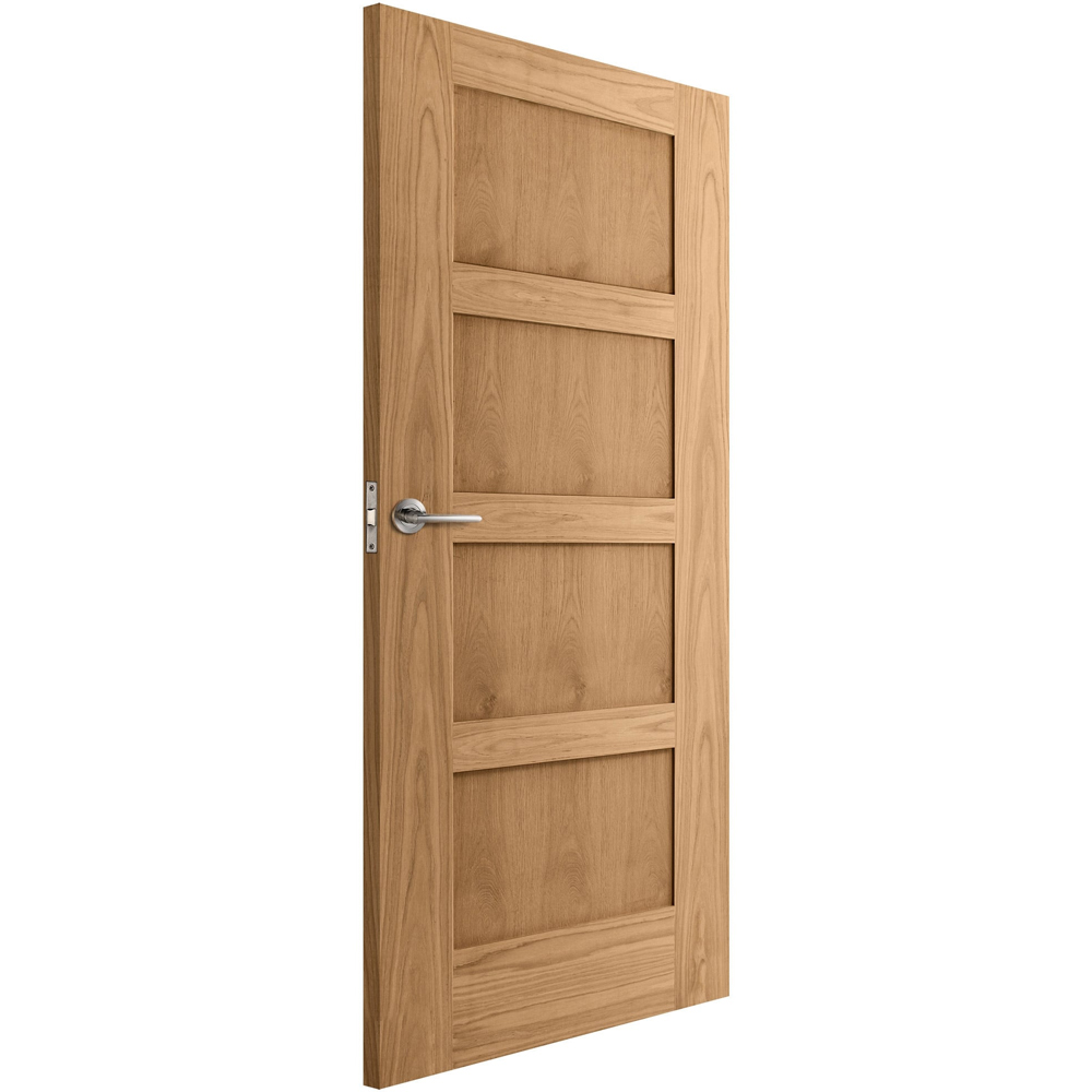 Oak Veneer Shaker 4 Panel Internal Door 1981 x 711 x 35mm Image 4