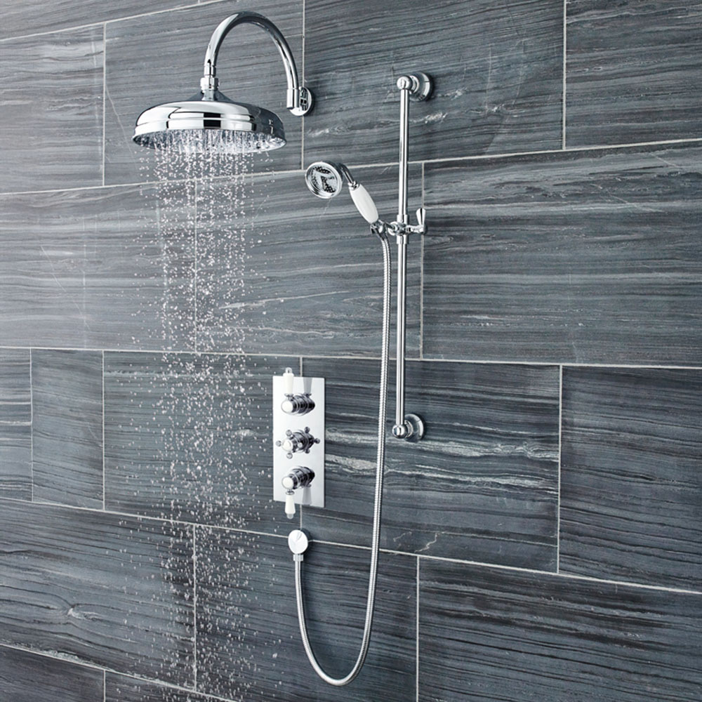 nuie Triple Thermostatic Shower Valve Image 2
