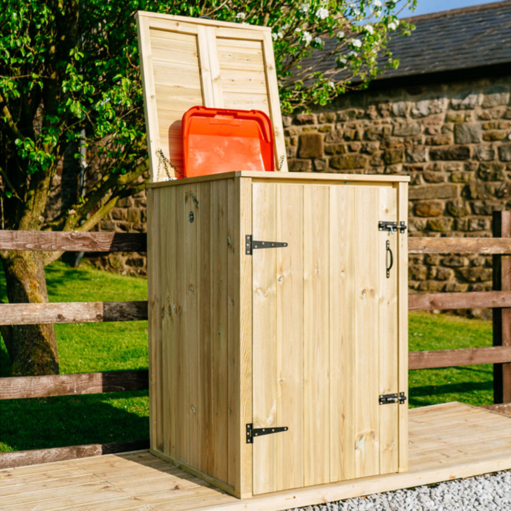 The Garden Village Chatburn 240L Single Wheelie Bin Shed Image 7