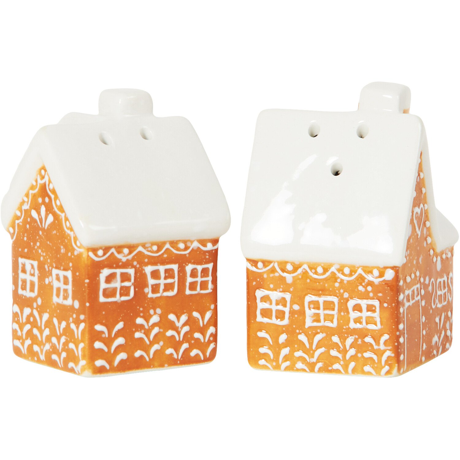 Gingerbread House Salt & Pepper Shakers - Brown Image 6