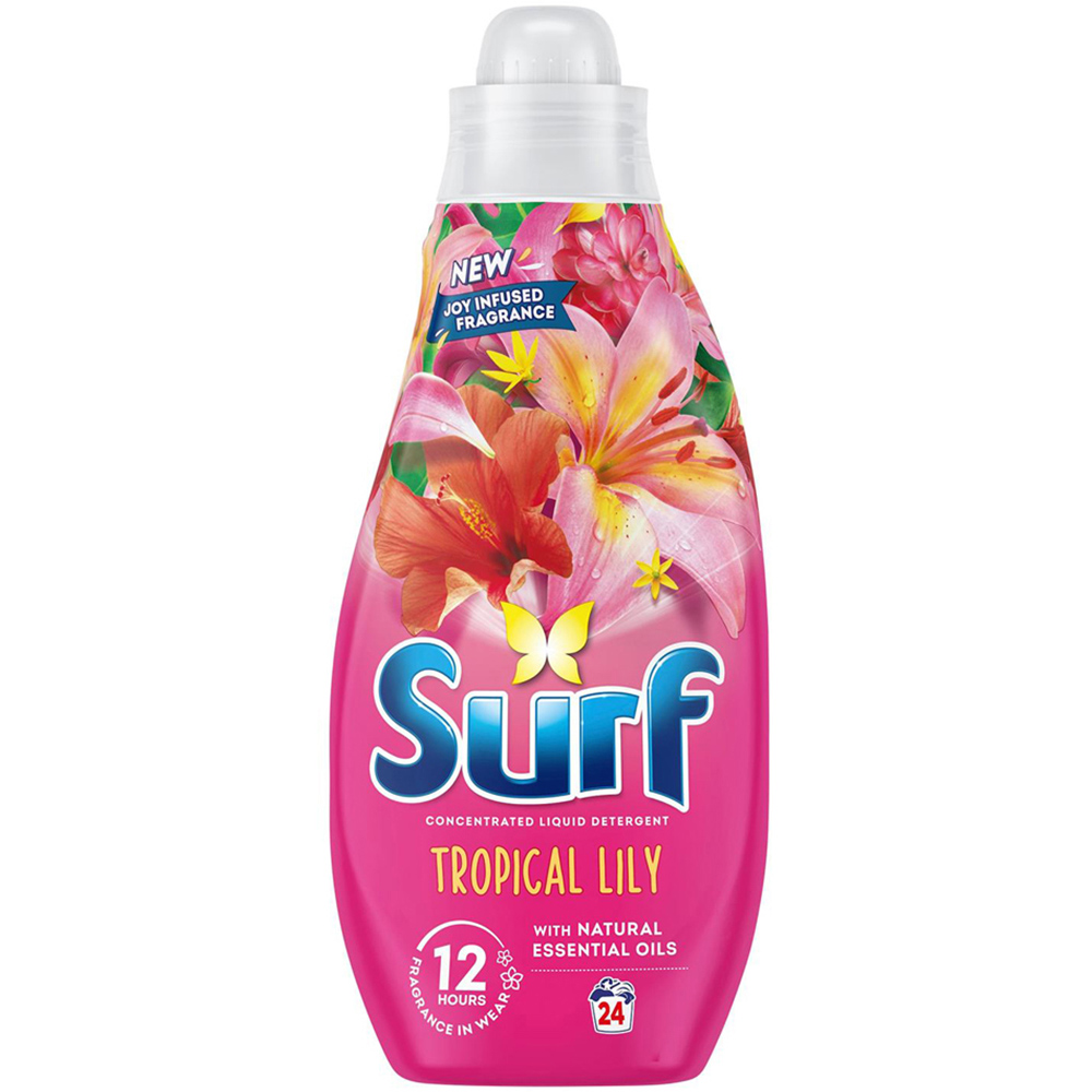 Surf Tropical Lily Laundry Detergent 24 Washes 650ml 2 Pack Image 2