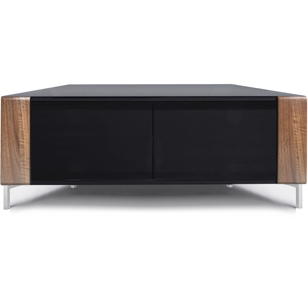 MDA Designs Corvus 2 Door Black and Walnut TV Cabinet Image 3