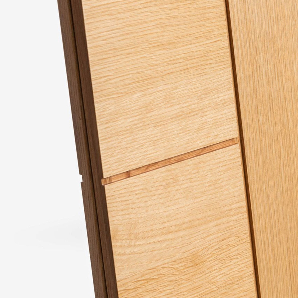 Pedrena Oak Veneer Fully Finished 1 Light Clear Glass Internal Door 2040 x 726 x 40mm Image 5