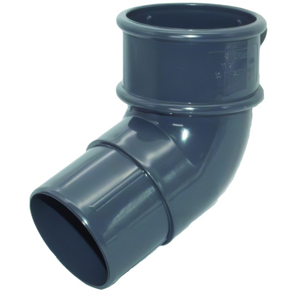 FloPlast Mini Gutter 112 Degree Offset Bend Anthracite Grey 50mm Image 2